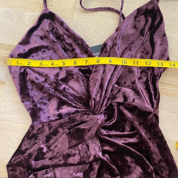 NEW Zara purple velvet minidress - Picture 8 of 8